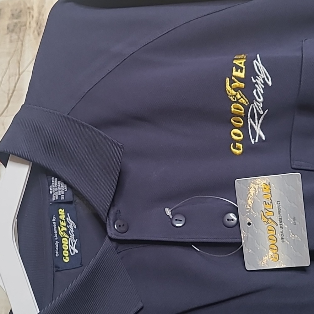 New with tags! Good Year Racing Mens 2XL embroidered short sleeve Polo Shirt - Picture 3 of 6